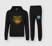 kenzo survetement ensemble sweat-shirt capuche et pantalon hoodie tiger black